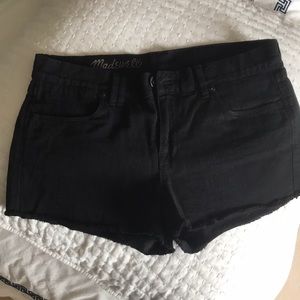 Madewell Black Jean Shorts - size 28